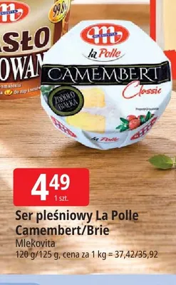 Ser pleśniowy La Polle Camembert promocja w Leclerc