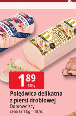 Połędwica delikatna z piersi drobiowej Dobrowolscy promocja w Leclerc