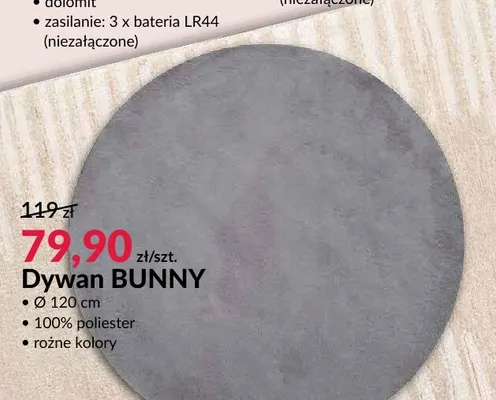 Dywan Bunny Ø120 cm promocja w Salony Agata