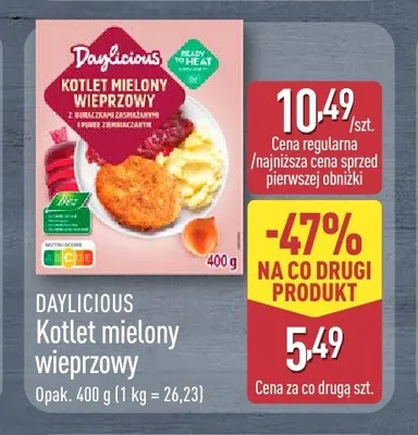 Kotlet mielony wieprzowy DAYLICIOUS promocja w Aldi