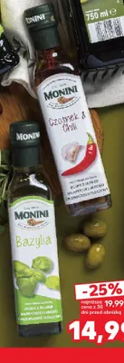 Oliwa z oliwek extra virgin czosnek i chili Monini promocja w Kaufland