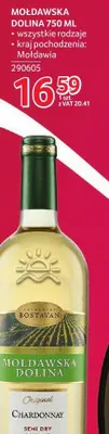 Wino Mołdawska Dolina 750 ml promocja w Selgros