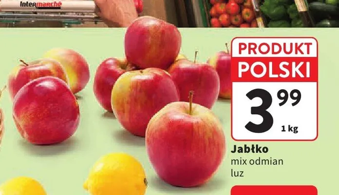 Jabłko mix odmian polskie promocja w Intermarche