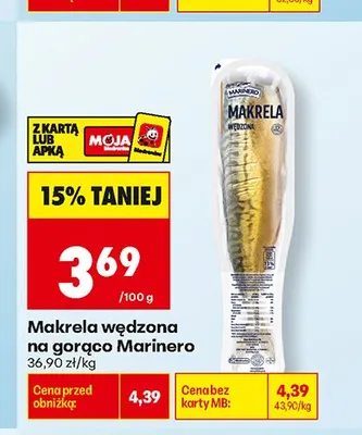 Makrela wędzona na gorąco Marinero promocja w Biedronka