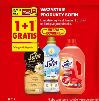 Produkty Sofin promocja w Biedronka