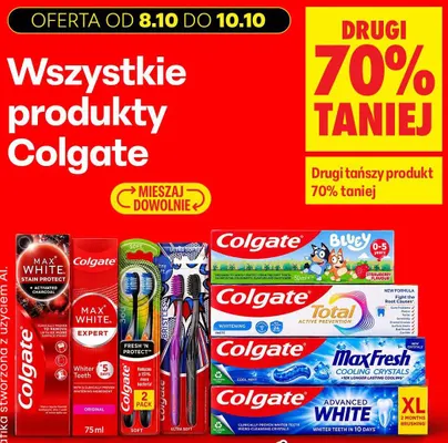 Pasta do zębów dla dzieci Colgate Bluey 0-5 lat truskawkowa promocja w Biedronka