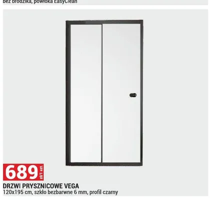 Drzwi prysznicowe Vega promocja w Merkury Market