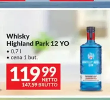 Whisky Highland Park 12 YO promocja w Makro
