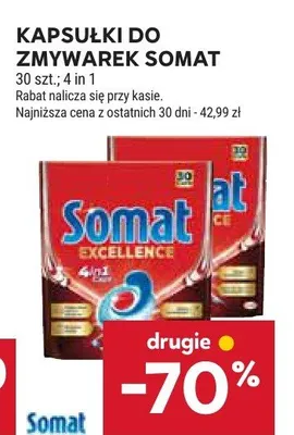 Kapsułki do zmywarek Somat promocja w Stokrotka