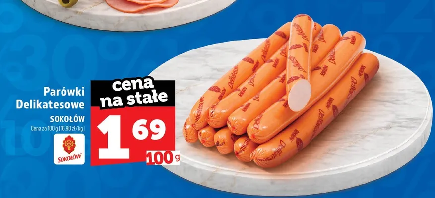 Parówki Delikatesowe Sokołów promocja w TOPAZ