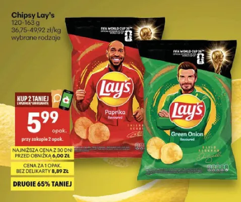 Chipsy Lay's Green Onion promocja w Delikatesy Centrum