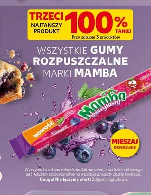 Gumy rozpuszczalne marki Mamba promocja w Kaufland