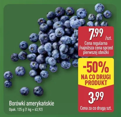 Borówki amerykańskie promocja w Aldi