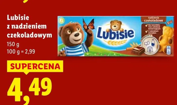 Ciastka z nadzieniem czekoladowym promocja w Lidl