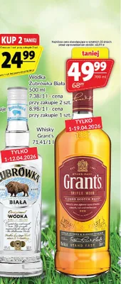 Wódka Żubrówka Biała promocja w Prim Market