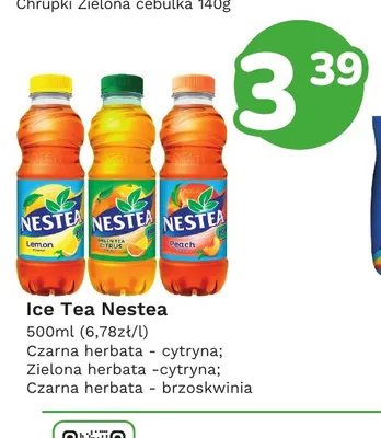 Ice Tea Nestea zielona herbata cytryna promocja w Limonka