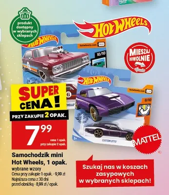 Samochodzik mini Hot Wheels promocja w Twój Market