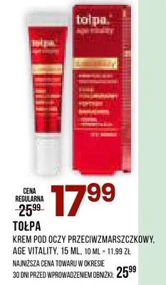 Krem pod oczy przeciwzmarszczkowy age vitality promocja w Drogerie Natura