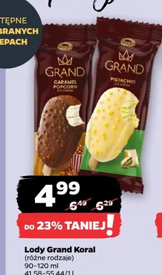 Lody Grand Caramel Popcorn promocja w Netto