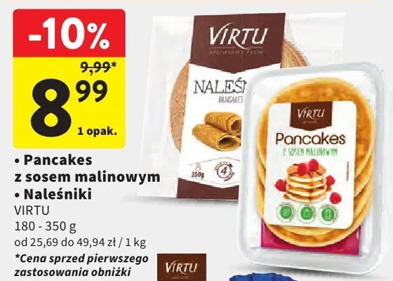 Pancakes z sosem malinowym promocja w Intermarche