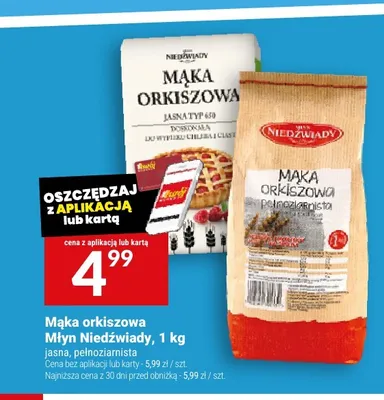 Mąka owsiana Młyn niedźwiady promocja w Twój Market