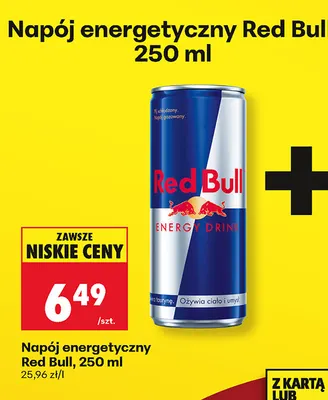 Napój energetyczny Red Bull promocja w Biedronka