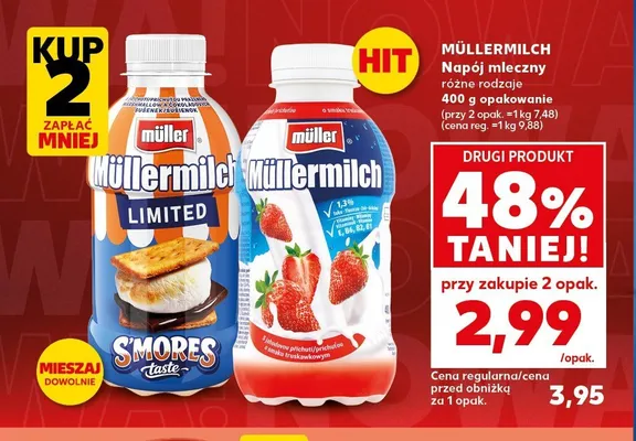 Napój mleczny Müllermilch S'mores taste promocja w Kaufland