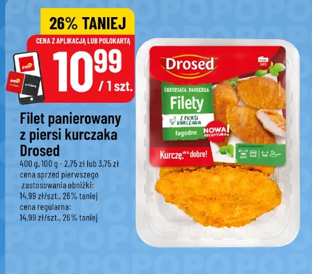 Filet panierowany z piersi kurczaka Drosed promocja w POLOmarket