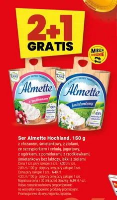 Ser Almette Hochland z ziołami promocja w Twój Market