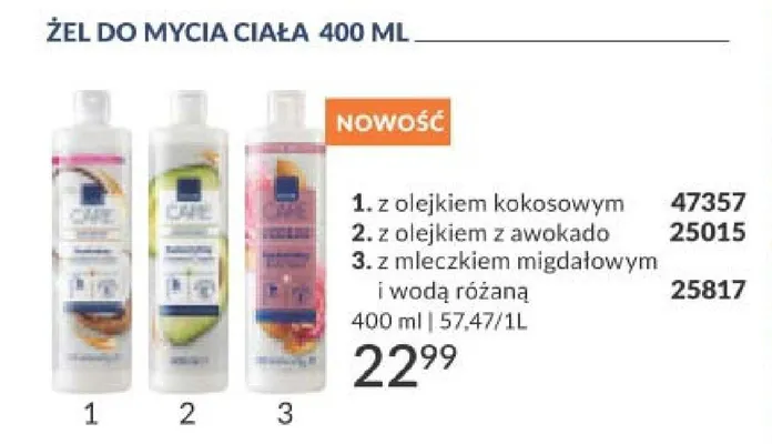 Żel do mycia ciała z olejkiem kokosowym promocja w AVON