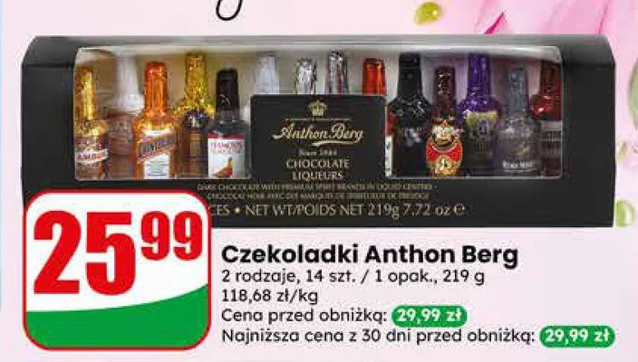Czekoladki Anthon Berg promocja w Dino