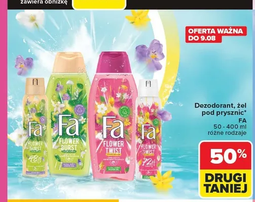 Dezodorant roll-on Fa Flower Twist promocja w Carrefour