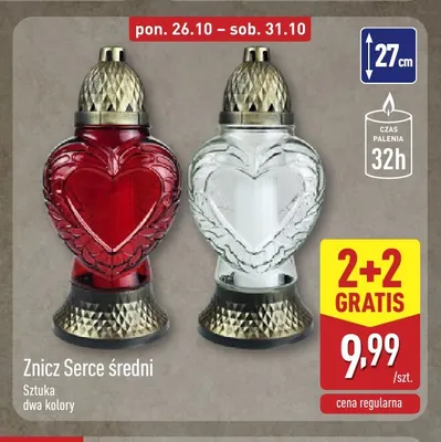Znicz Serce średni promocja w Aldi