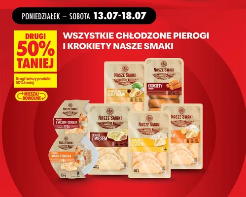 Pierogi z mięsem i cebulką Nasze Smaki promocja w Biedronka