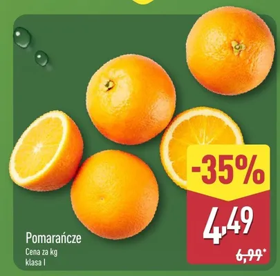 Pomarańcze promocja w Aldi