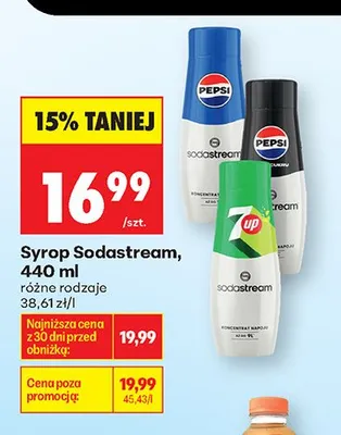 Syrop Sodastream 7up 440ml promocja w Biedronka