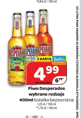 Piwo Desperados promocja w Delfin