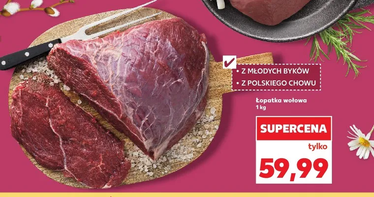 Łopatka wołowa promocja w Kaufland