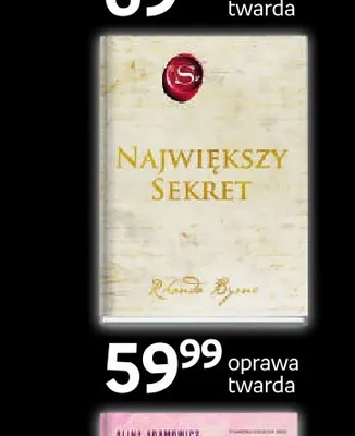 Książka Największy sekret Rhonda Byrne promocja w Empik