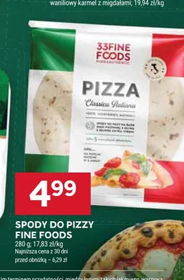 Spody do pizzy Fine Foods promocja w Stokrotka