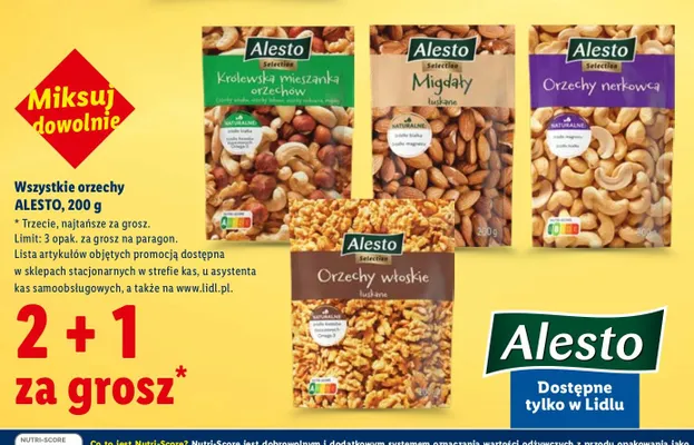 Orzechy królewska mieszanka orzechów promocja w Lidl