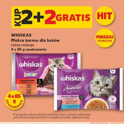 Mokra karma dla kotów Whiskas Aromatic Selection 4-pak promocja w Kaufland