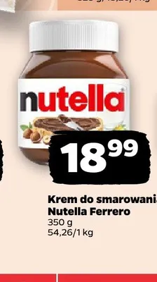 Krem do smarowania Nutella Ferrero promocja w Netto