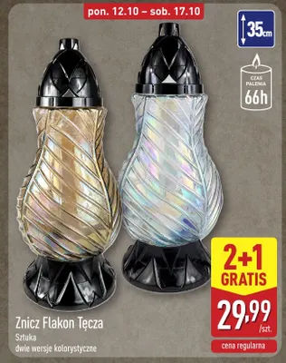 Znicz Flakon Tęcza promocja w Aldi