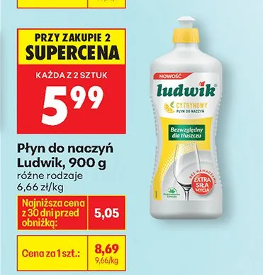 Płyn do naczyń różne rodzaje promocja w Biedronka