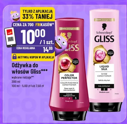 Odżywka do włosów Gliss Color Perfector Schwarzkopf promocja w POLOmarket