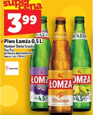 Piwo Łomża promocja w TOPAZ