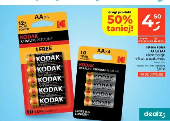 Baterie Kodak Aa promocja w Dealz