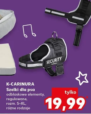Szelki dla psa odblaskowe elementy, regulowane, rozm. S-XL, różne rodzaje promocja w Kaufland