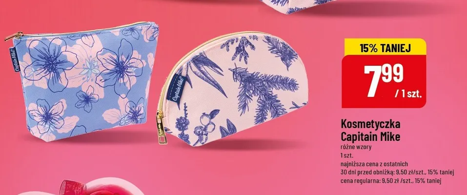 Kosmetyczka Capitain Hike różne wzory 1 szt. promocja w POLOmarket